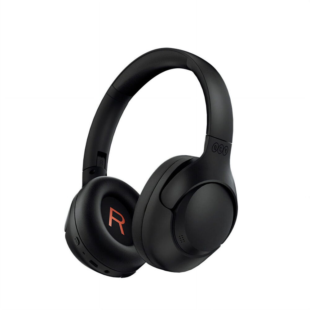 QCY H3 HEADSET BLACK - HYBRID FEED NOISE CANCELING WITH 4 MODE ANC BUTTON - 60H BATTERY