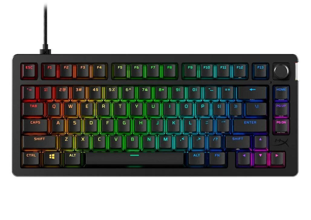 HYPERX ALLOY RISE 75 MECHANICAL GAMING KEYBOARD (US LAYOUT) - BLACK - 7G7A4AA