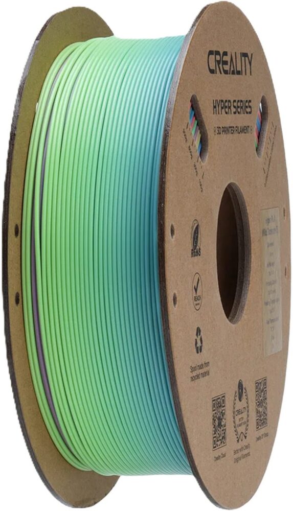 CREALITY HYPER PLA  RAINBOW WILD BLOSSOM SHORT GRAD.- FAST PRINTING FILAMENT WITH CFS TAG 1KG 1.75