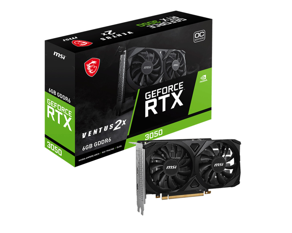 VGA MSI RTX 3050 VENTUS 2X E 6G OC