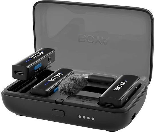 BOYA LINK V2 C2 MOBILE 2 PERSON WIRELESS MIC USB-C AND 3,5 TRS (LAPTOP CAMERA PHONE) NO LIGHTNINTG