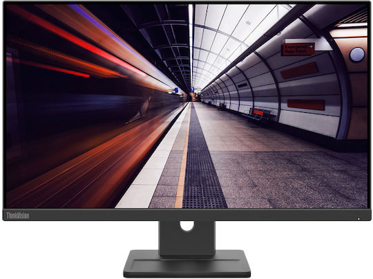 MONITOR LENOVO THINKVISION E24-30 23.8'' IPS FHD 100HZ 6MS,  HDMΙ, DISPLAY PORT, VGA, HEIGHT ADJUSTABLE, SPEAKERS, 3 YEARS WARRANTY 63EDMAT2EU