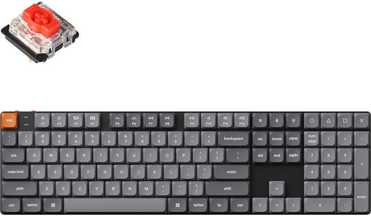 KEYCHRON K5 MAX (K5M-H1) QMK/VIA WIRELESS CUSTOM MECHANICAL KEYBOARD-RED SWITCH HOT-SWAP 100% US