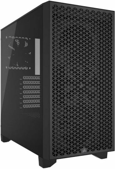 CORSAIR MID TOWER ATX CASE 3000D RGB AIRFLOW WINDOWED TEMPERED GLASS - BLACK - CC-9011255-WW
