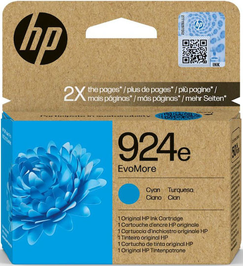 HP 924E EVOMORE CYAN ORIGINAL INK CARTRIDGE