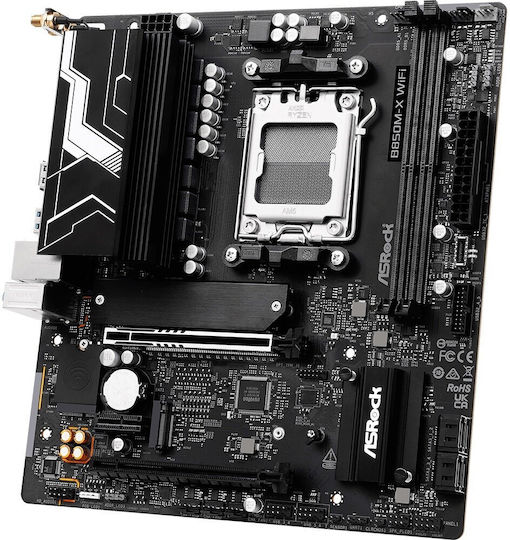 ASROCK MB B850M-X WIFI R2.0, SOCKET AMD AM5, CS AMD B850, 2 DIMM SOCKETS DDR5, HDMI/DP, PCI-E GEN 5.0, 2.5G LAN, MICRO-ATX, 3YW.
