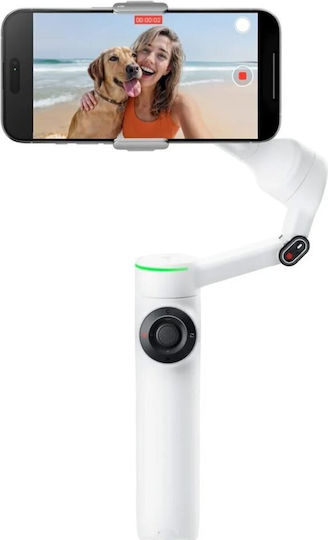 INSTA360 FLOW 2 AI TRACKER BUNDLE WHITE - A.I. POWERED GIMBAL STABILZER FOR SMARTPHONE