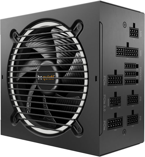 BEQUIET PSU PURE POWER 13M 850W BP027EU, GOLD CERTIFIED, MODULAR CABLES, EXCEPIONALLY QUIET, 12CM FAN, 10YW.