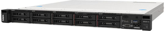 LENOVO SR250 V3 XEON E-2436 6C (2.9GHZ 12MB CACHE/65W), 1X32GB, O/B, 2.5'' HS (8), RAID CONTROLLER 5350-8I INTERNAL, 2X1GBE, HS 800W TITANIUM, XCC2 PLATINUM, RAILS, 3Y BASIC NBD