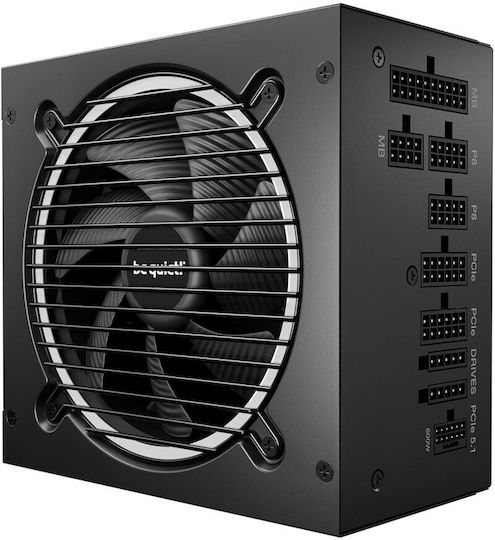 BEQUIET PSU PURE POWER 13M 1000W BP028EU, GOLD CERTIFIED, MODULAR CABLES, EXCEPIONALLY QUIET, 12CM FAN, 10YW.