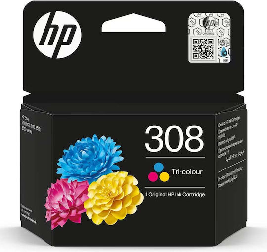HP 308 TRI-COLOR ORIGINAL INK CARTRIDGE