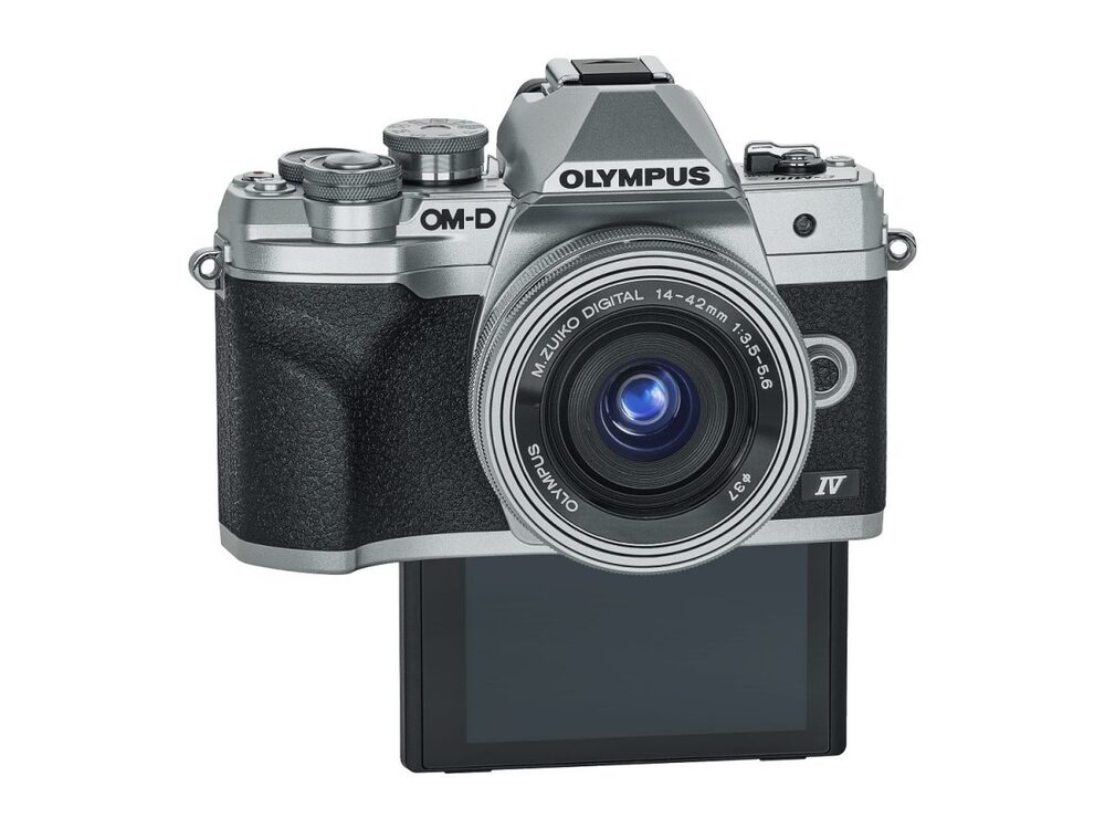OLYMPUS E-M10 IV CAMERA 1442 EZ PANCAKE KIT SLV/SLV,  M.ZUIKO DIGITAL ED 14-42MM F3.5-5.6 EZ SILVER