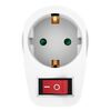 POWERTECH ΑΝΤΆΠΤΟΡΑΣ ΡΕΎΜΑΤΟΣ PT-811, 1X SCHUKO, 16A, ΛΕΥΚΌΣ