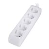POWERTECH ΠΟΛΎΠΡΙΖΟ PT-869, 5X SCHUKO, 16A, 1.5M, ΛΕΥΚΌ
