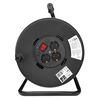 POWERTECH ΜΠΑΛΑΝΤΈΖΑ ΜΕ ΒΆΣΗ PT-899, 3X SCHUKO, 16A, 25M, ΜΑΎΡΗ