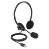 DELOCK HEADPHONES ΜΕ ΜΙΚΡΌΦΩΝΟ 27178, STEREO, USB, VOLUME CONTROL, ΜΑΎΡΑ
