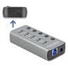 DELOCK USB HUB ΜΕ ΔΙΑΚΌΠΤΕΣ 63263, 5X USB & USB-C PD, 5GBPS, 2.4A, ΓΚΡΙ