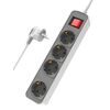 POWERTECH ΠΟΛΎΠΡΙΖΟ ΑΣΦΑΛΕΊΑΣ PT-1056, 4X SCHUKO, 16A, 1.4M, ΛΕΥΚΌ