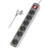 POWERTECH ΠΟΛΎΠΡΙΖΟ ΑΣΦΑΛΕΊΑΣ PT-1058, 6X SCHUKO, 16A, 1.4M, ΛΕΥΚΌ