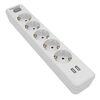 PHILIPS ΠΟΛΎΠΡΙΖΟ SPN3052WA, 5X SCHUKO 16A, 2X USB 2.4A, 2M, ΛΕΥΚΌ