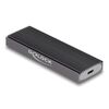 DELOCK ΘΉΚΗ ΓΙΑ M.2 NVME PCIE/SATA SSD 42019, TOOL FREE, 10GBPS, ΜΑΎΡΗ