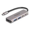 DELOCK USB-C HUB 64239, 2X USB/2X USB-C ΘΎΡΕΣ, 5GBPS, ΓΚΡΙ