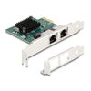 DELOCK ΚΆΡΤΑ ΕΠΈΚΤΑΣΗΣ PCIE X1 ΣΕ 2X RJ45 GIGABIT 88205, 1000MBPS
