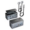 CABLETIME DOCKING STATION DOCK162-AG2, ΘΉΚΗ SSD, 15 ΘΎΡΕΣ, 4K 100W, ΓΚΡΙ