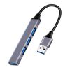POWERTECH USB HUB PT-1114, 4X USB ΘΎΡΕΣ, 5GBPS, ΓΚΡΙ