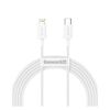 BASEUS TYPE-C - LIGHTNING SUPERIOR SERIES FAST CHARGING DATA CABLE PD 20W 2M WHITE (CATLYS-C02) (BASCATLYS-C02)