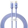 BASEUS CRYSTAL SHINE BRAIDED USB-C TO LIGHTNING CABLE 20W ΜΩΒ 2M (CAJY000305) (BASCAJY000305)