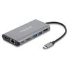 DELOCK DOCKING STATION 87683, 7 ΘΥΡΏΝ, USB-C ΣΎΝΔΕΣΗ, 100W PD, 4K, ΓΚΡΙ
