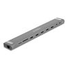 DELOCK DOCKING STATION 87895, ΒΆΣΗ LAPTOP, 9 ΘΥΡΏΝ, 85W PD, 4K, ΓΚΡΙ