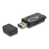 DELOCK CARD READER 91602 ΓΙΑ SD & MICRO SD, USB, 480MBPS, ΜΑΎΡΟ