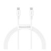 BASEUS TYPE-C - TYPE-C SUPERIOR CABLE QUICK CHARGE / POWER DELIVERY / FCP 100W 5A 20V 1M WHITE (CATYS-B02) (BASCATYS-B02)