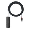 BASEUS LITE SERIES 2M USB 3.0 HUB 5 ΘΥΡΏΝ ΜΕ ΣΎΝΔΕΣΗ USB-A (WKQX030201) (BASWKQX030201)