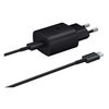SAMSUNG ΦΟΡΤΙΣΤΉΣ ΜΕ ΘΎΡΑ USB-C ΚΑΙ ΚΑΛΏΔΙΟ 1M USB-C 25W ΜΑΎΡΟΣ (TA800XBEGWW) (SAMTA800XBEGWW)