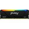 KINGSTON MEMORY KF436C17BB2A/8 FURY BEAST RGB BLACK XMP, 3600MT/S, 8GB