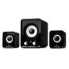 POWERTECH ΗΧΕΊΑ ESSENTIAL SOUND PT-843, 2.1, 5W + 2X 3W, 3.5MM, ΜΑΎΡΑ