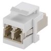 GOOBAY KEYSTONE MODULE ΟΠΤΙΚΉΣ ΊΝΑΣ 80000, 2X LC-DUPLEX, ΛΕΥΚΌ