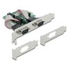 DELOCK ΚΆΡΤΑ ΕΠΈΚΤΑΣΗΣ PCIE ΣΕ 2X RS-232 90007, 921.6KBPS