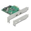 DELOCK ΚΆΡΤΑ ΕΠΈΚΤΑΣΗΣ PCIE X1 ΣΕ 2X USB-C 90493, 5GBPS