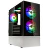 KOLINK OBSERVATORY MX GLASS ARGB MIDI TOWER CASE – BLACK/WHITE (WITH 5 ARGB FANS - 2X140MM & 3X120MM