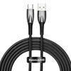 BASEUS USB CABLE FOR USB-C GLIMMER SERIES, 100W, 2M BLACK (CADH000501) (BASCADH000501)