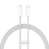 BASEUS DYNAMIC USB-C CABLE FOR LIGHTNING, 23W, 1M WHITE (CALD000002) (BASCALD000002)