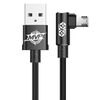 BASEUS MVP ELBOW CABLE USB TO MICRO USB 2A 1M - BLACK (CAMMVP-B01) (BASCAMMVP-B01)