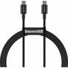 BASEUS SUPERIOR SERIES CABLE USB-C TO USB-C, 100W, 1M (BLACK) (CATYS-B01) (BASCATYS-B01)