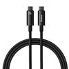 BASEUS USB-C TO USB-C CABLE TUNGSTEN GOLD 240W 1M (BLACK) (CAWJ040001) (BASCAWJ040001)