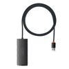 BASEUS HUB 4IN1 LITE SERIES USB TO 4X USB 3.0, 1M BLACK (WKQX030101) (BASWKQX030101)