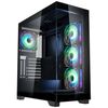 KOLINK UNITY PEAK ARGB MIDI TOWER SHOWCASE - BLACK ATX 400MM CLEARANCE WITH 4 ARGB FANS
